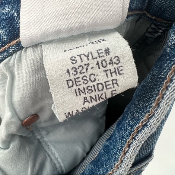 Mother Denim The Insider Ankle in Bloom and Doom Jeans Medium Wash Size 25 - Picture 11 of 16